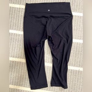 Lululemon cropped wonder under high waisted *thick luon*